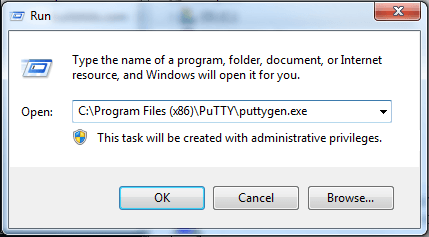 запуск puttygen
